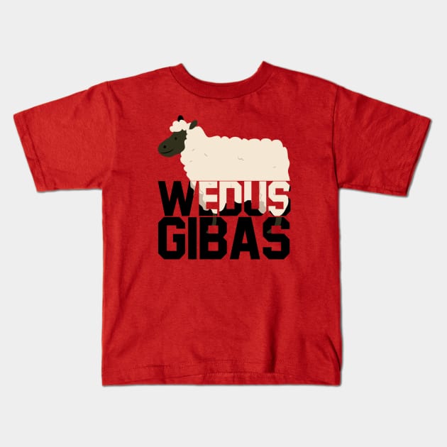 Wedus Gibas Kids T-Shirt by Indiecate